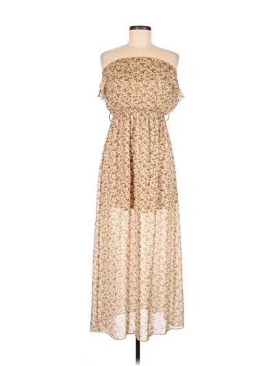 Pre-owned No Boundaries Casual Dress In Tan
