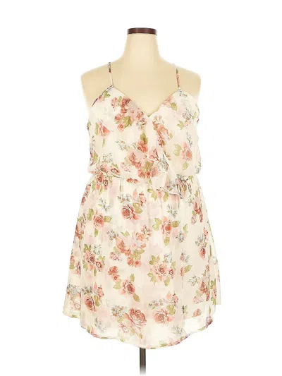 Pre-owned No Boundaries Casual Dress In White