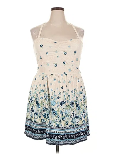 Pre-owned No Boundaries Casual Dress In White