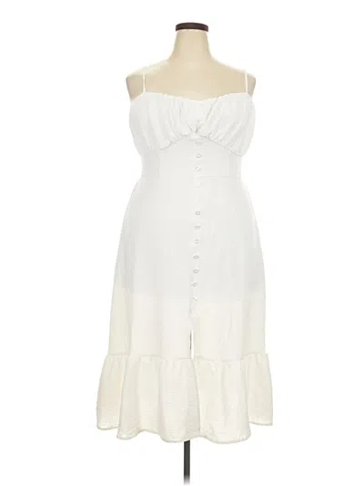 Pre-owned No Boundaries Casual Dress In White