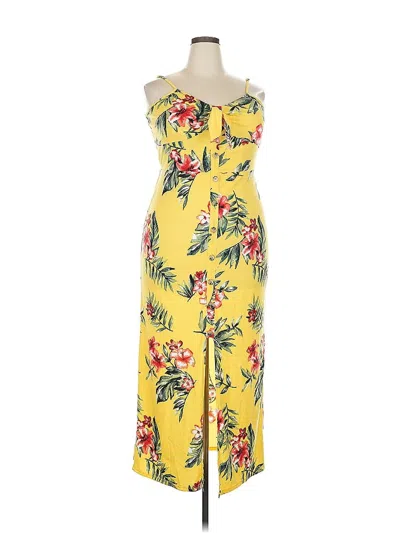 Pre-owned No Boundaries Casual Dress In Yellow