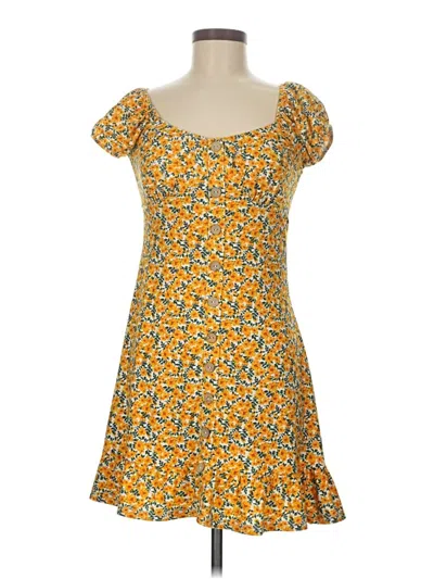 Pre-owned No Boundaries Casual Dress In Yellow