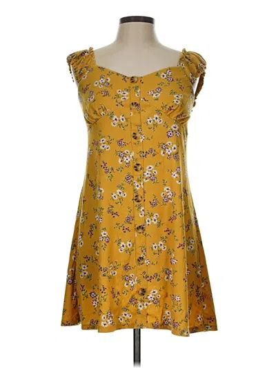 Pre-owned No Boundaries Casual Dress In Yellow