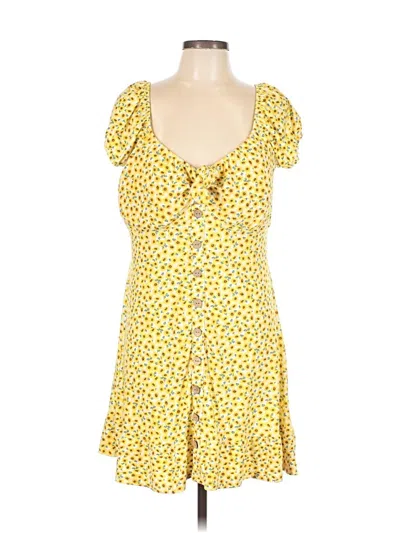 Pre-owned No Boundaries Casual Dress In Yellow