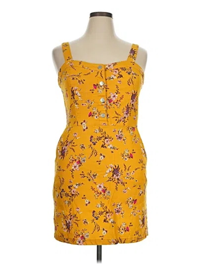 Pre-owned No Boundaries Casual Dress In Yellow