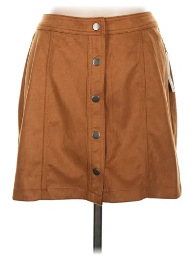 No Boundaries Casual Skirt In Brown