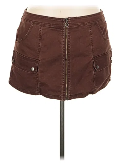 Pre-owned No Boundaries Casual Skirt In Brown