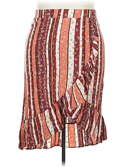 Pre-owned No Boundaries Casual Skirt In Red