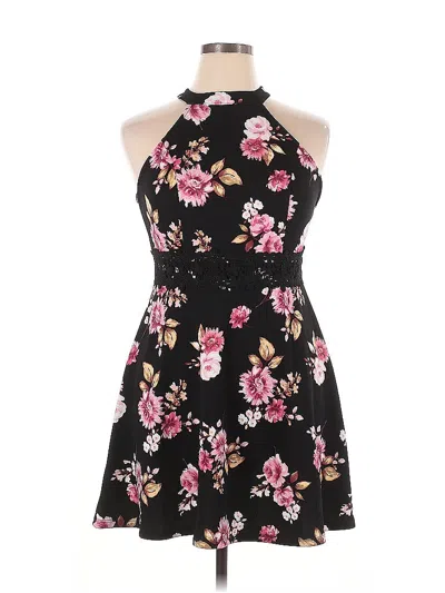 Pre-owned No Boundaries Cocktail Dress In Black