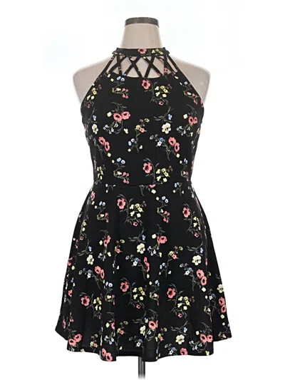 Pre-owned No Boundaries Cocktail Dress In Black