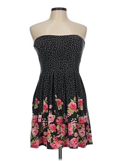 Pre-owned No Boundaries Cocktail Dress In Black