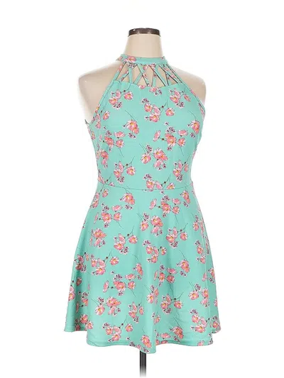 Pre-owned No Boundaries Cocktail Dress In Blue