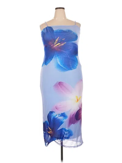 Pre-owned No Boundaries Cocktail Dress In Blue