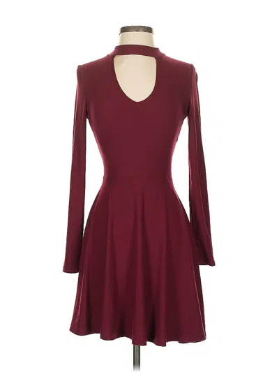 Pre-owned No Boundaries Cocktail Dress In Burgundy
