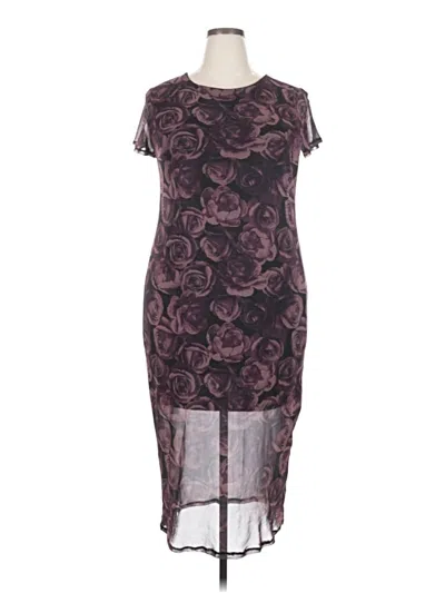 Pre-owned No Boundaries Cocktail Dress In Burgundy