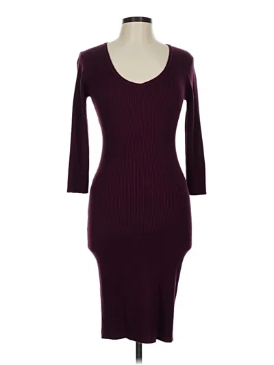 Pre-owned No Boundaries Cocktail Dress In Burgundy