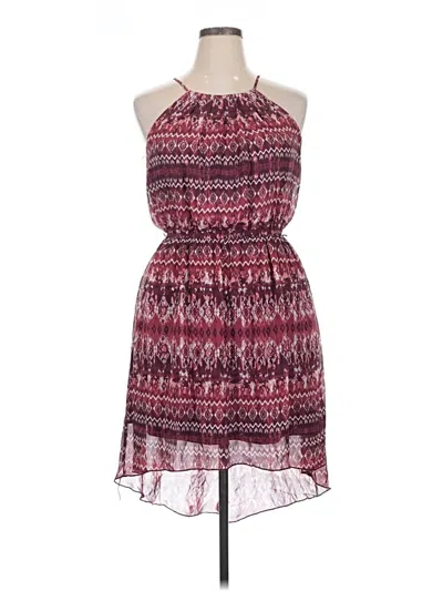 Pre-owned No Boundaries Cocktail Dress In Burgundy