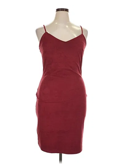 Pre-owned No Boundaries Cocktail Dress In Burgundy