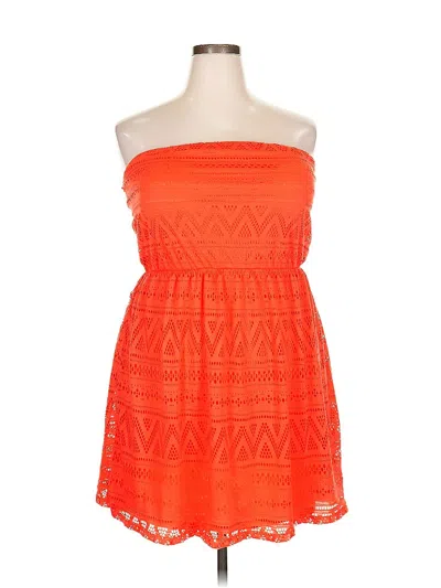 Pre-owned No Boundaries Cocktail Dress In Orange