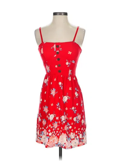 Pre-owned No Boundaries Cocktail Dress In Red