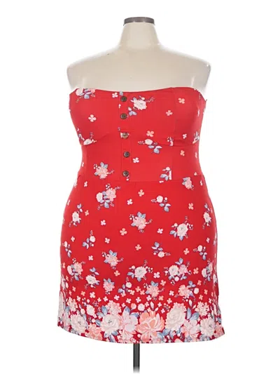Pre-owned No Boundaries Cocktail Dress In Red
