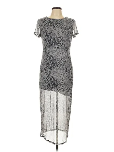 Pre-owned No Boundaries Cocktail Dress In Silver