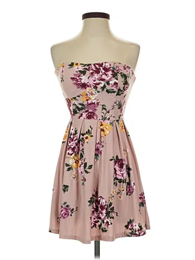 Pre-owned No Boundaries Cocktail Dress In Tan