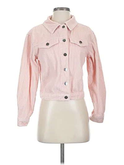 Pre-owned No Boundaries Denim Jacket In Pink