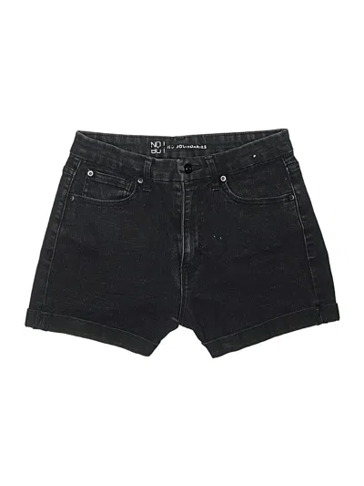 Pre-owned No Boundaries Denim Shorts In Black