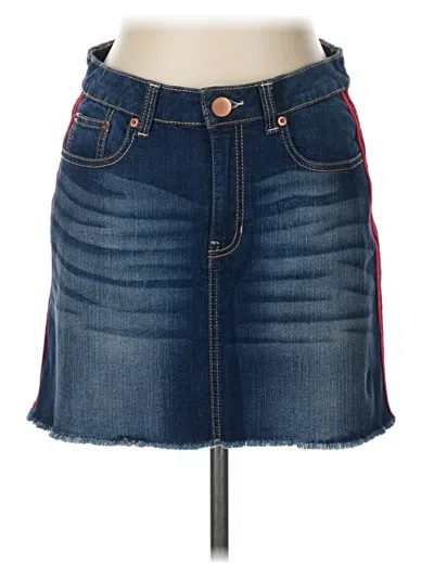 Pre-owned No Boundaries Denim Skirt In Blue