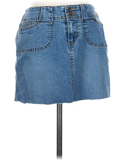 Pre-owned No Boundaries Denim Skirt In Blue