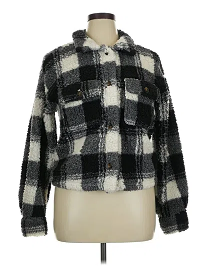 Pre-owned No Boundaries Faux Fur Jacket In Black