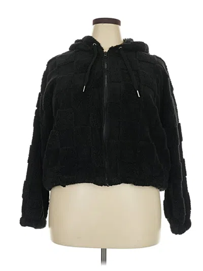 Pre-owned No Boundaries Faux Fur Jacket In Black
