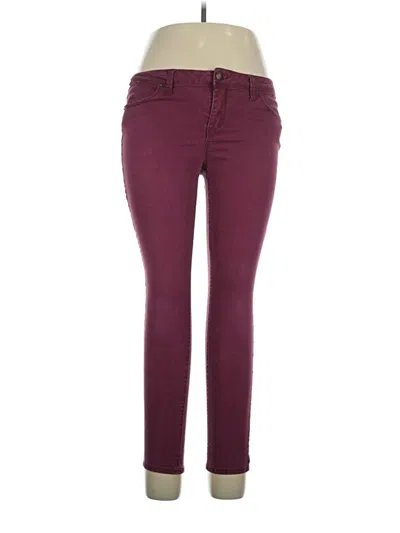 Pre-owned No Boundaries Jeans In Burgundy