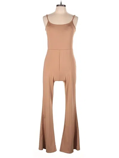 Pre-owned No Boundaries Jumpsuit In Brown