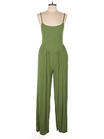 Pre-owned No Boundaries Jumpsuit In Green