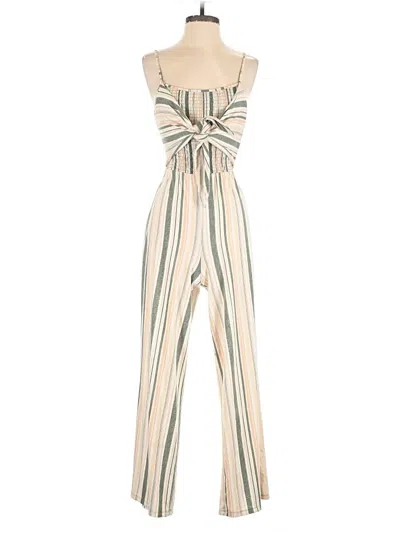 Pre-owned No Boundaries Jumpsuit In Ivory