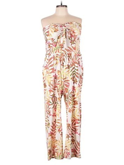 Pre-owned No Boundaries Jumpsuit In Ivory