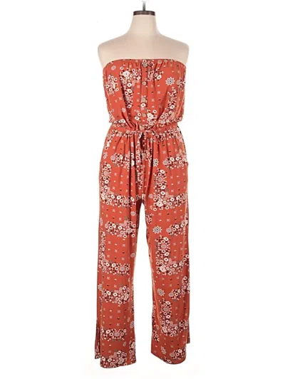 Pre-owned No Boundaries Jumpsuit In Orange