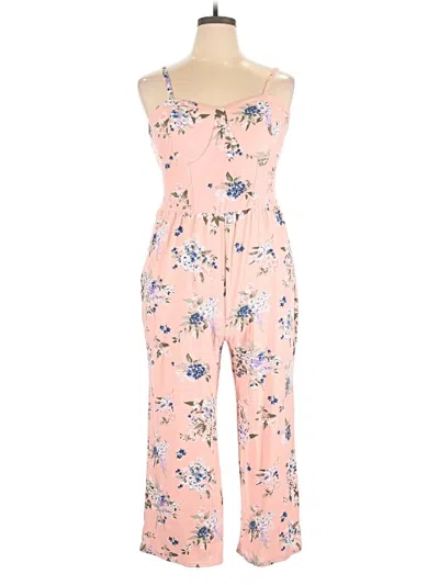 Pre-owned No Boundaries Jumpsuit In Pink