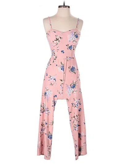 Pre-owned No Boundaries Jumpsuit In Pink