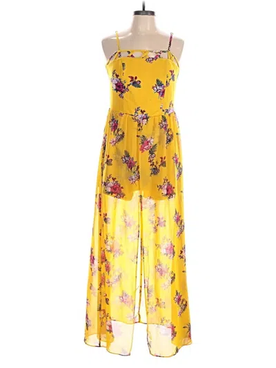 Pre-owned No Boundaries Jumpsuit In Yellow
