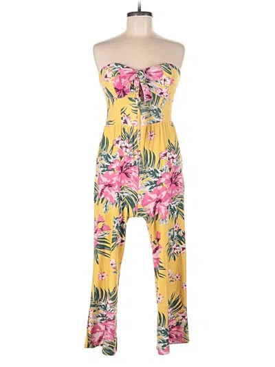 Pre-owned No Boundaries Jumpsuit In Yellow