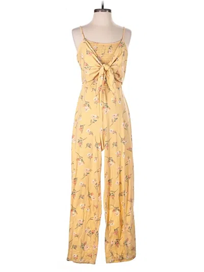 Pre-owned No Boundaries Jumpsuit In Yellow