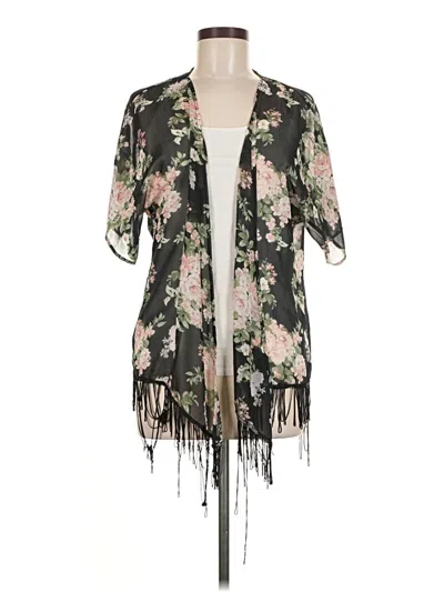 Pre-owned No Boundaries Kimono In Black