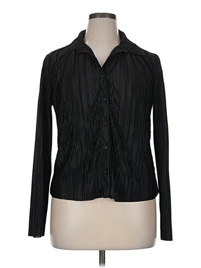 Pre-owned No Boundaries Long Sleeve Blouse In Black