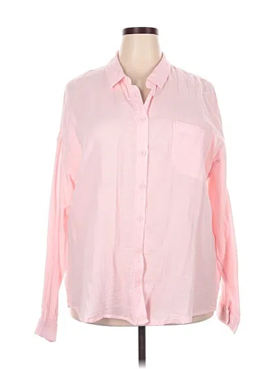 Pre-owned No Boundaries Long Sleeve Button Down Shirt In Pink