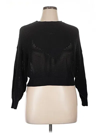 Pre-owned No Boundaries Long Sleeve Top Black Turtleneck Tops