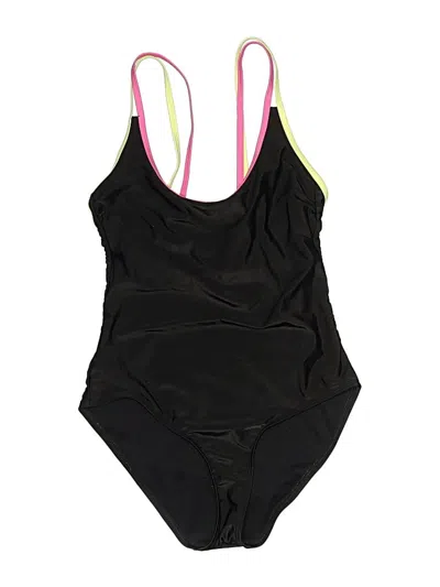Pre-owned No Boundaries Kids' One Piece Swimsuit In Black