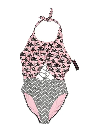 No Boundaries One Piece Swimsuit In Gray